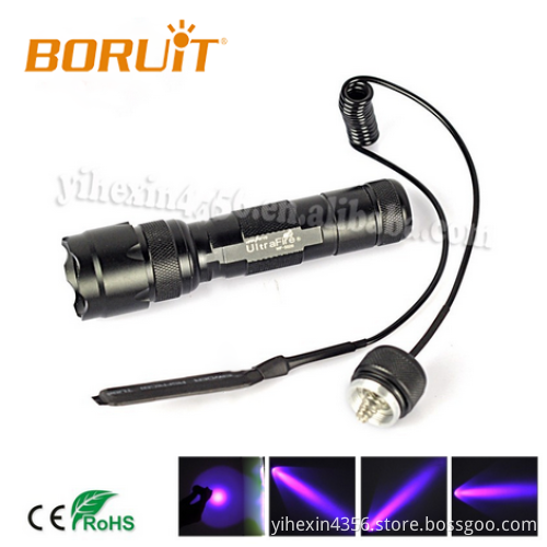 WF-502B UV 365nm Purple Light LED UV Flashlight